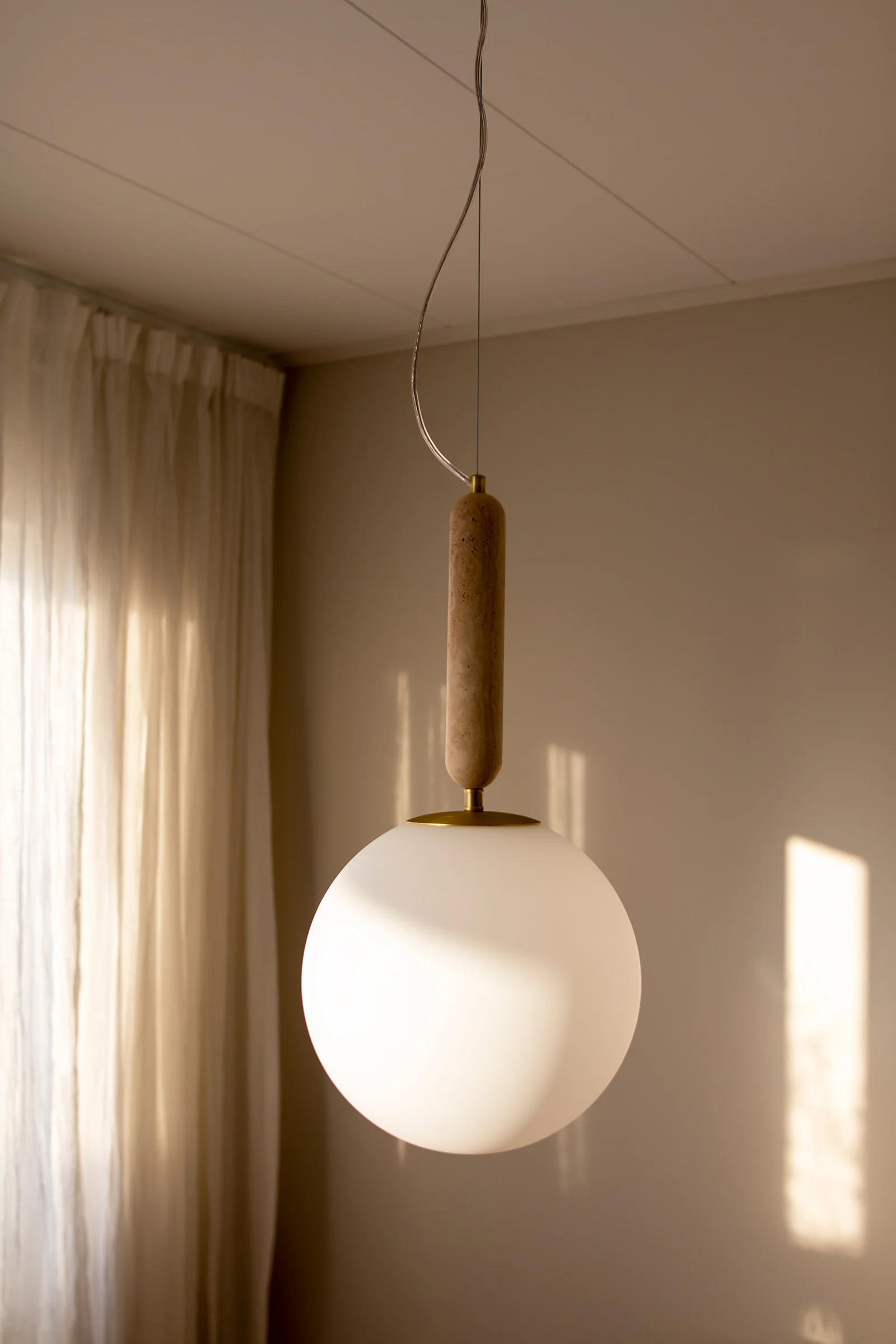 Pendant Torrano 30 – Beige travertine3